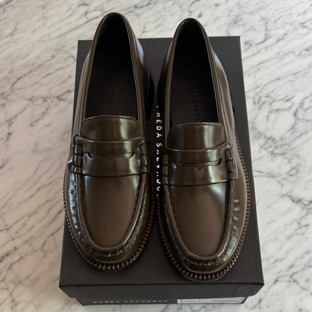 Freda Salvador Herb Leather Loafers